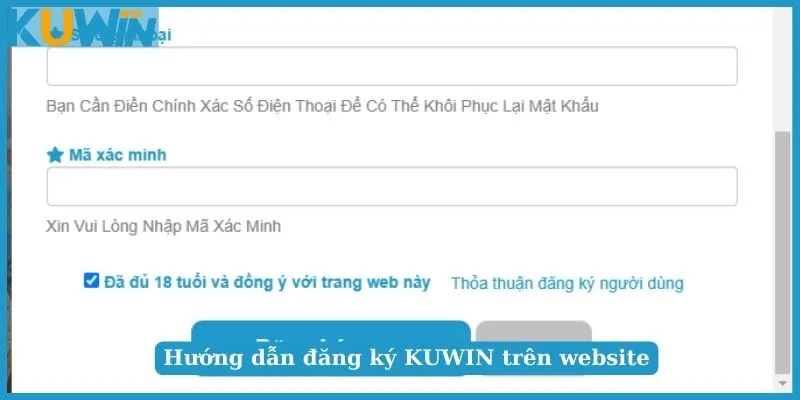 Đăng ký KUWIN truy cập link chính thống